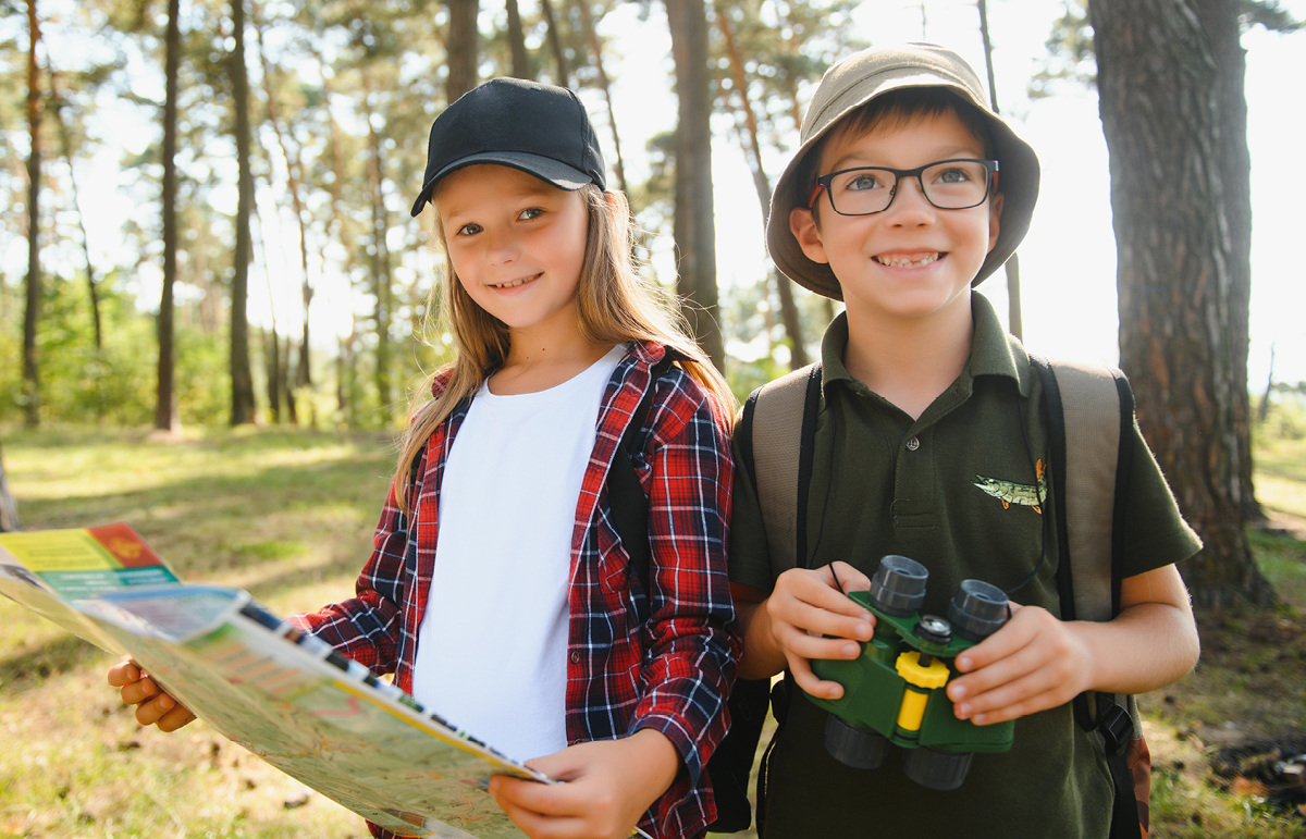 school holidays kids adventure camp scavenger hunt map explore fun win